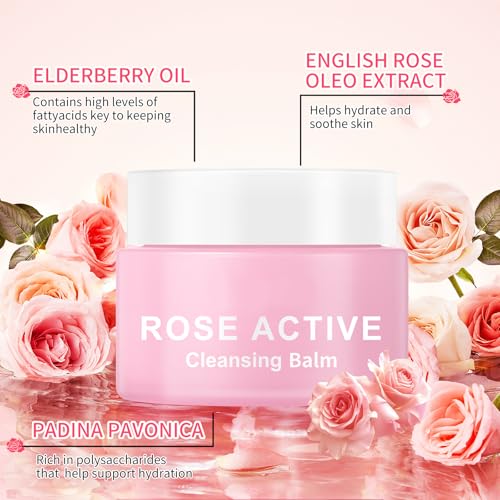 Rose Makeup Remover Balm | Gentle Cleansing for Sensitive Skin
