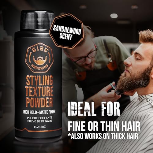 GIBS Styling Texture Powder - Matte Finish, All Hair