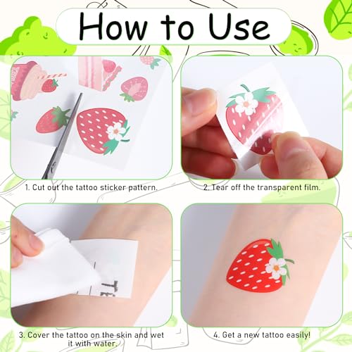 Pickle Temporary Tattoos - 8 Funny Tattoo Stickers