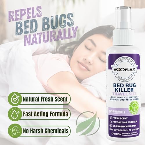 Travel Size Bed Bug Spray - 3-Pack, TSA Approved, Natural Oils