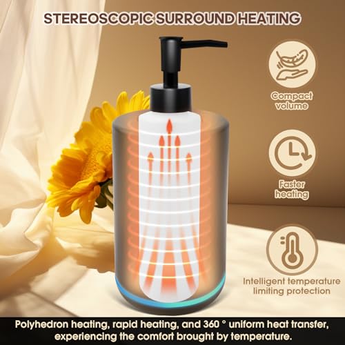 Meigons Massage Oil Warmer with Dual Bottle Dispenser
