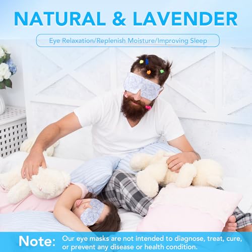 XPCARE 48 Pack Self-Heating Steam Eye Mask for Dry Eyes