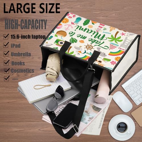 WZMPA Miami Florida Travel Cosmetic Bag Miami Souvenir Gifts Take Me To Miam Zipper Pouch Bag Miami City Trip Gift (To Miami-TB)