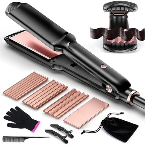 Santiway 4-in-1 Hair Crimper with Tourmaline Ceramic Plates