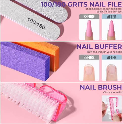 Teenitor 10-Piece Gel Polish Remover Kit with Acetone Proof Soaking Bowls
