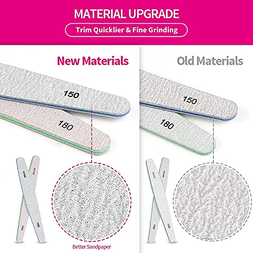 Teenitor 6-Piece Nail File and Buffer Kit for Natural and Acrylic Nails