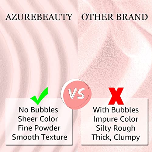 AZUREBEAUTY Sheer Pink Dip Powder for Nails - 60g Jelly Translucent Rose