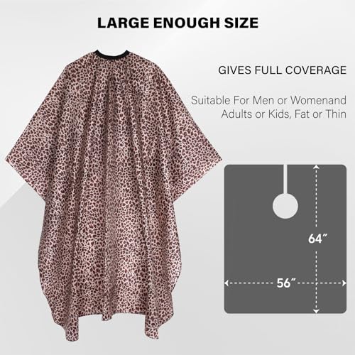 Waterproof Hair Cutting Cape 64" x 56" Adjustable Neckline