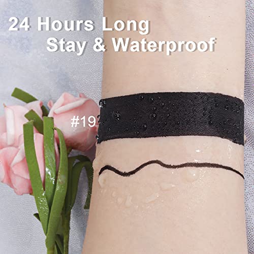 Black Matte Lip Stain & Liner Set - Long Lasting Waterproof