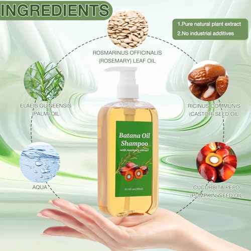 Batana & Rosemary Oil Shampoo for Hair Growth & Repair