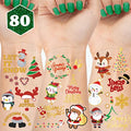 Christmas Temporary Tattoos - Glitter & Metallic Designs