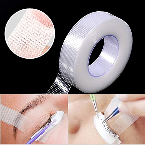 BTYMS 20 Rolls PE Micropore Medical Tape for Individual Eyelash Extension, White, 0.5 inch x 10 Yards