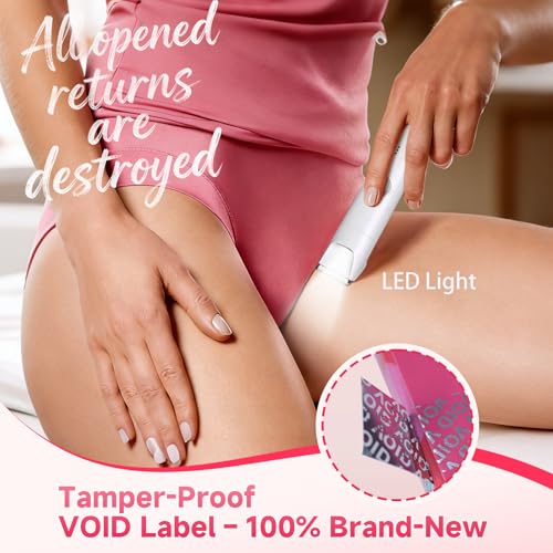 Bikini Trimmer for Women, Ladies Razors, Electric Shaver for Leg Body Pubic Armpit Facial Hair Shaving,Hygiene Ceramic Blade,Smooth Gentle Shave,USB-C Rechargeable and Cordless(Pearl White)