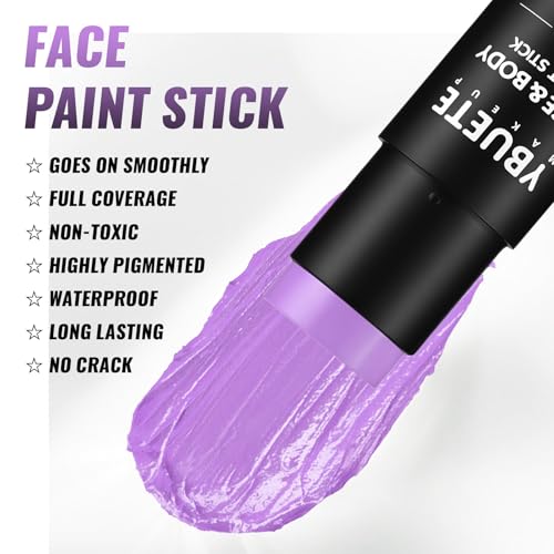 Light Purple Oil-Based Face Paint Stick | Full Coverage SFX Makeup