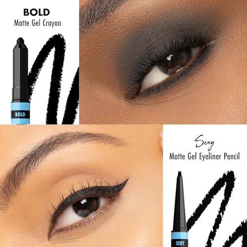 Black Radiance Bold & Sexy Gel Eyeliner Dual-Ended Waterproof 2-Pack
