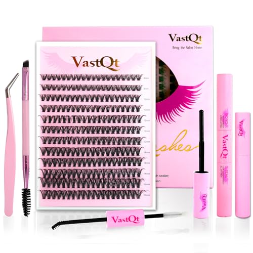 DIY Lash Extension Kit with 140 Clusters, Glue & Remover