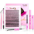 DIY Lash Extension Kit with 140 Clusters, Glue & Remover