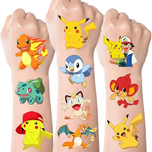 52Pc Cute Monster Temporary Tattoos for Kids