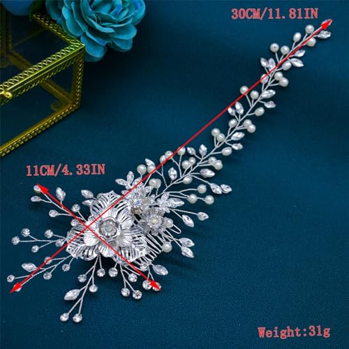 Rhinestone Bridal Hair Comb - Wedding Headpiece for Brides
