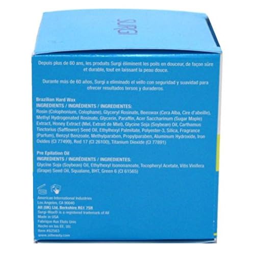 Surgiwax Brazilian Hard Wax Kit For Private Parts 4 Ounce (118ml) (6 Pack)