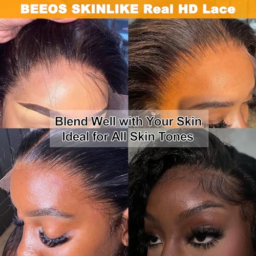 BEEOS 2x6 HD Lace Closure Body Wave Human Hair 16"