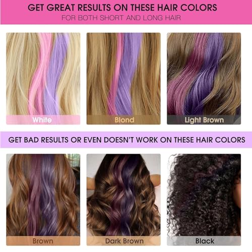 10 Color Hair Chalk Comb Set - Temporary Hair Dye for Kids & Adults
