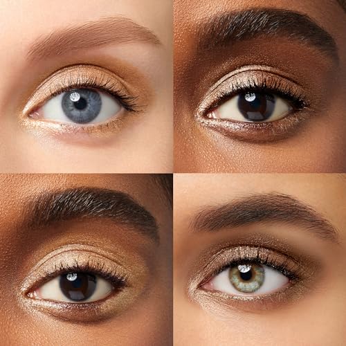 Julep Eyeshadow 101 Cr?me-to-Powder Waterproof Eyeshadow Stick Duo ? Long-Lasting, Crease-Proof, Easy Apply with Built-in Smudger - Bronze Shimmer and Warm Gold Shimmer