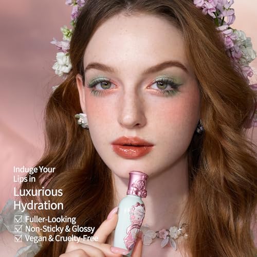 Flower Knows Midsummer Fairy-Tale Lip Gloss & Lip Oil - Hydrating, Non-Fading, Vegan, 0.17 Fl Oz