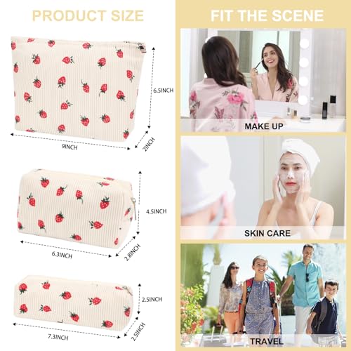 EIMMBD 6-Piece Makeup Bag Set - Large Capacity Travel Organizer