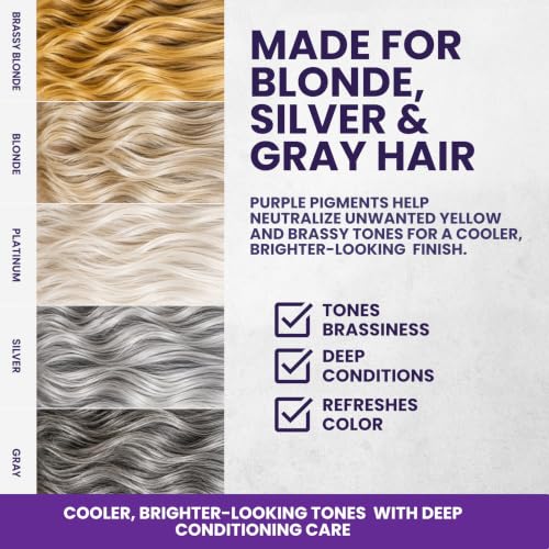 Purple Hair Mask Toner for Blonde & Bleached Hair