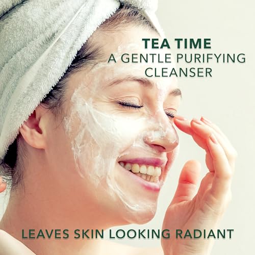 Earth To Skin Tea Time White Tea Facial Cleanser - Antioxidant Rich Daily Face Wash With Glycerin - Gentle Non Drying Cleanser For All Skin Types - Hypoallergenic Sulfate Free Formula - 4.7 fl oz