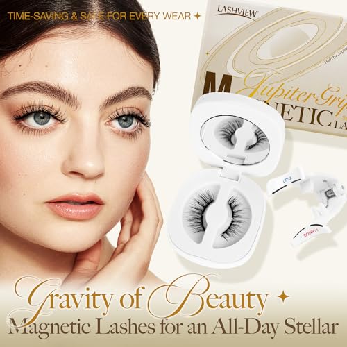 Magnetic Eyelashes with Applicator - Reusable Soft Lashes, No Glue