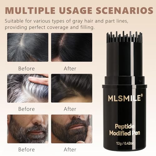 Root Touch Up Stick 2-in-1 Hair Dye Comb - Black