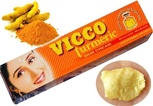 Vicco Turmeric Vanishing Cream 50gm an Ayurvedic Medicine prevents and cures skin infections,inflammation,blemishes skin