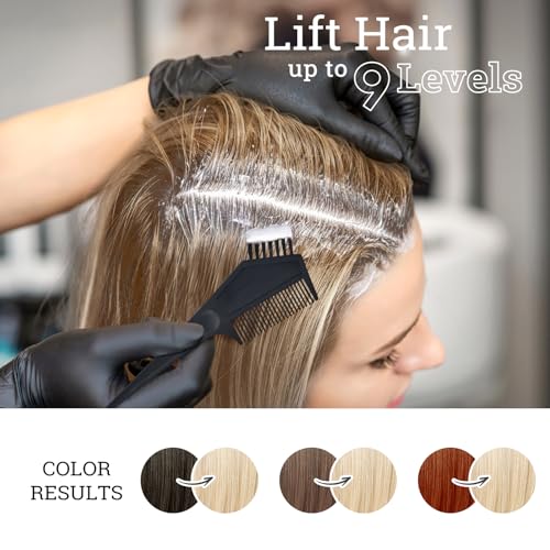 Hair Bleach Kit - Lifts 8 Shades, Conditioning Cream & Mask