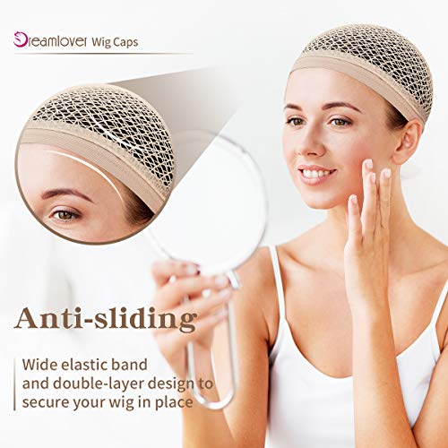 Wig Cap for Long Hair No Braiding Breathable Mesh 2 Pack