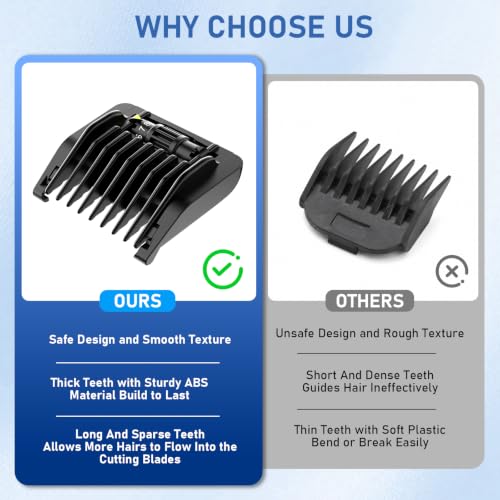 8-in-1 Adjustable Trimmer Guard Comb 1-8mm for Philips QP Series