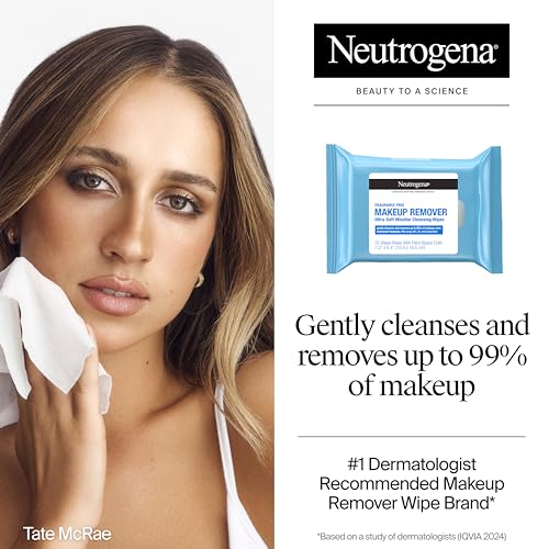 Neutrogena Makeup Remover Wipes Fragrance-Free 25 Count - Gentle & Hypoallergenic