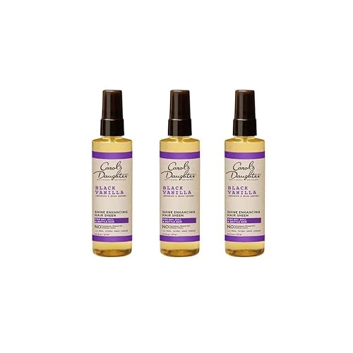 Carol's Daughter Black Vanilla Moisture and Shine Hair Sheen, for Dry, Dull or Brittle Hair, 4.3 Fl Oz, Pack of 3
