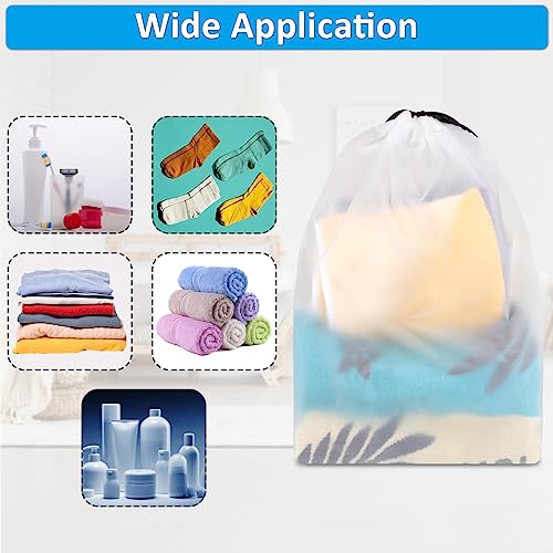 Waterproof Drawstring Shoe Bags, 15.7x11.8", 5-Pack