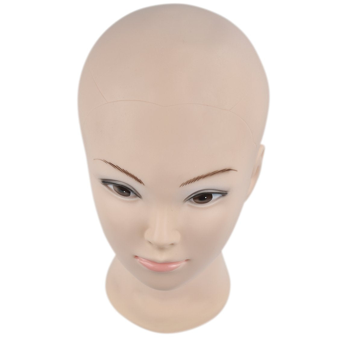 ErSiMan Cosmetology Bald Manikin Mannequin Head for Wigs Making Wig Display Hat Display Glasses Display with Free Clamp …