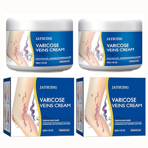 Varicose Veins Relief Cream for Legs ? Soothing, Moisturizing & Circulation Support for Spider Veins & Healthy-Looking Skin ? 2 x 1.76 Oz Tubes
