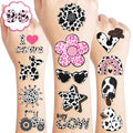 110 PCS Cow Print Temporary Tattoos Party Favors