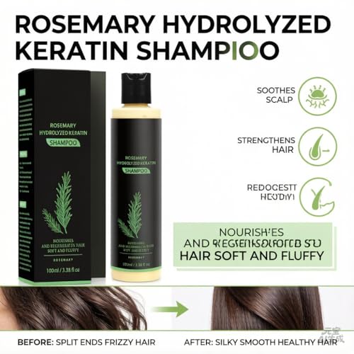 Rosemary Keratin Shampoo & Conditioner Set, 100ml | Hair Growth