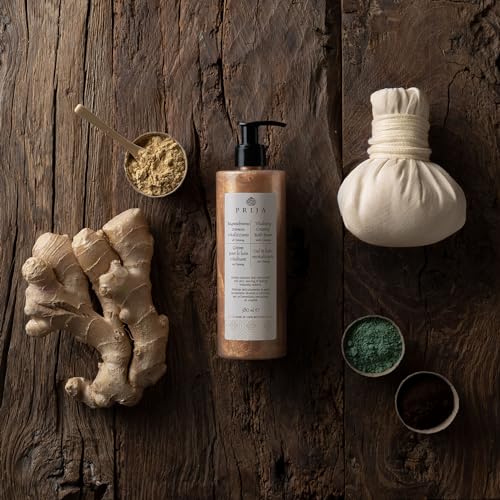 Prija Vitalizing Creamy Bath Foam, Pearly Texture for Radiance Boost, Gently Cleanses and Moisturizes The Skin with Ginseng Extract 2 x 12.85 Fl. Oz