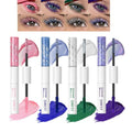 Glitter & Matte Mascara Set, 8 Colors - Waterproof Volumizing