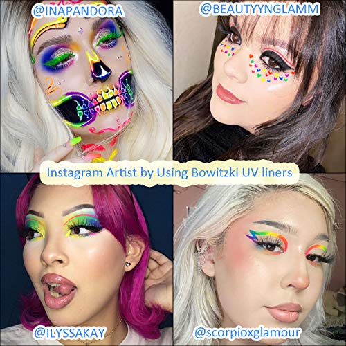 Bowitzki Split Cake Face Paint 50g - Water Based UV Neon