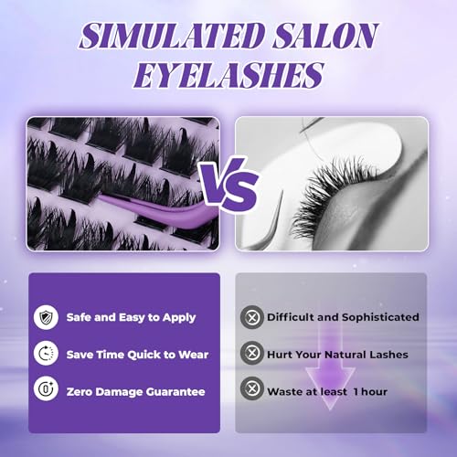 Manga Lash Clusters 10-18mm D Curl Wet-Look Eyelashes