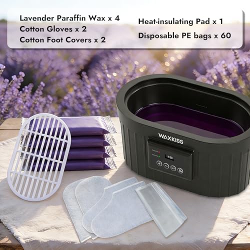 Waxkiss Black Paraffin Wax Machine 5000ml for Hands & Feet Spa & Arthritis