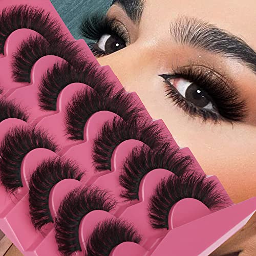 Cat Eye Mink Lashes 16mm - 7 Pairs Dramatic Volume
